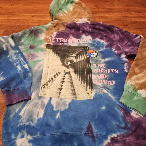 Astroworld Festival Run Tie-Dye Hoodie - Picture 6 of 7